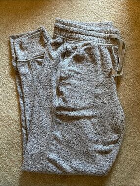 Gilligan & O'Malley Light Heather Gray Knit Lounge Pants